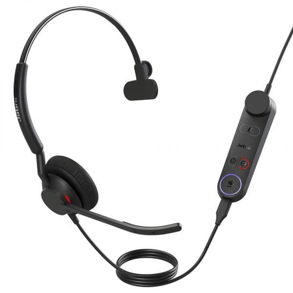 Jabra Engage 50 II Link black, Mono, USB-A, MS, On-Ear, Fone de Ouvido com Fio