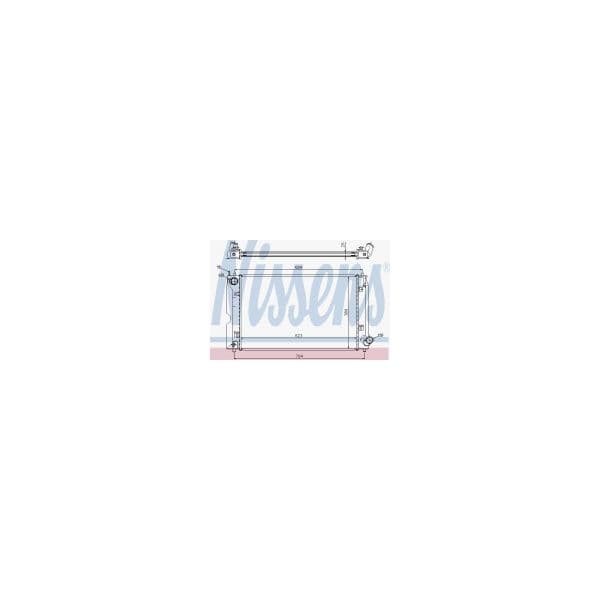 NISSENS - 64647A - Radiador, arrefecimento do motor - 5707286218840