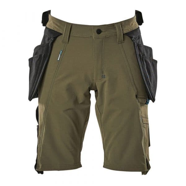 Mascot Advanced 17149 Short Trousers With Hanging Pockets Verde 43
