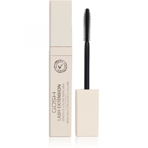 Gosh Lash Extension Máscara de Alongamento e para Dar Volume Tom Extreme Black 7 ml