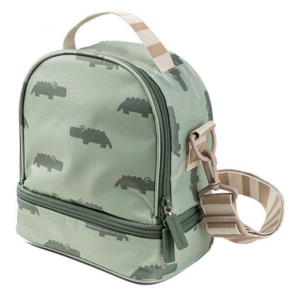 Done By Deer Lancheira Térmica Infantil Croco Green