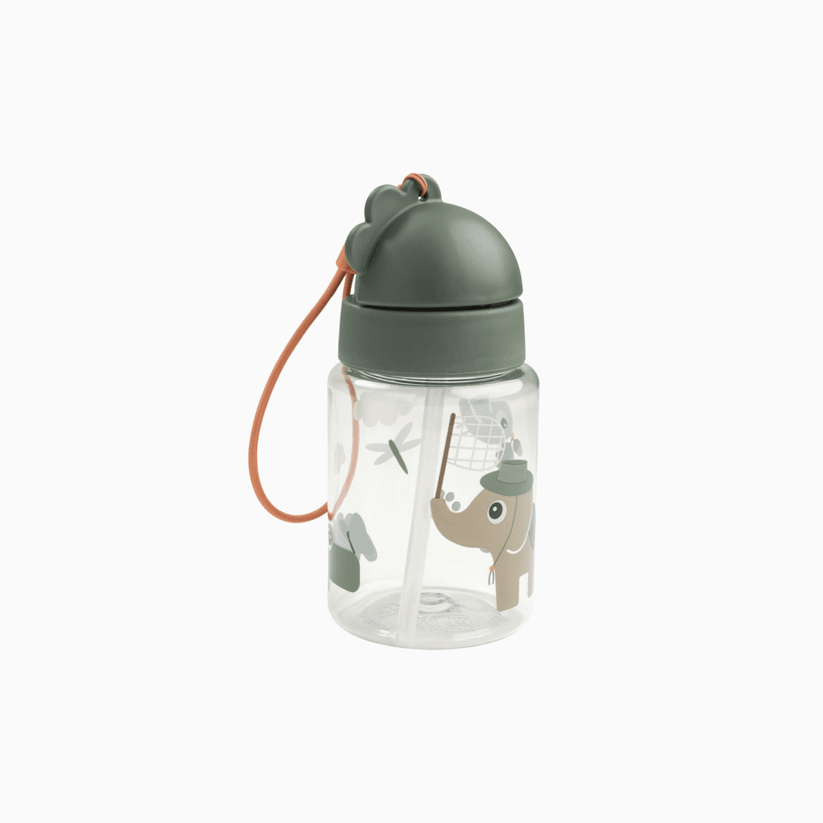 GARRAFA COM PALHINHA TINY TRAILS GREEN