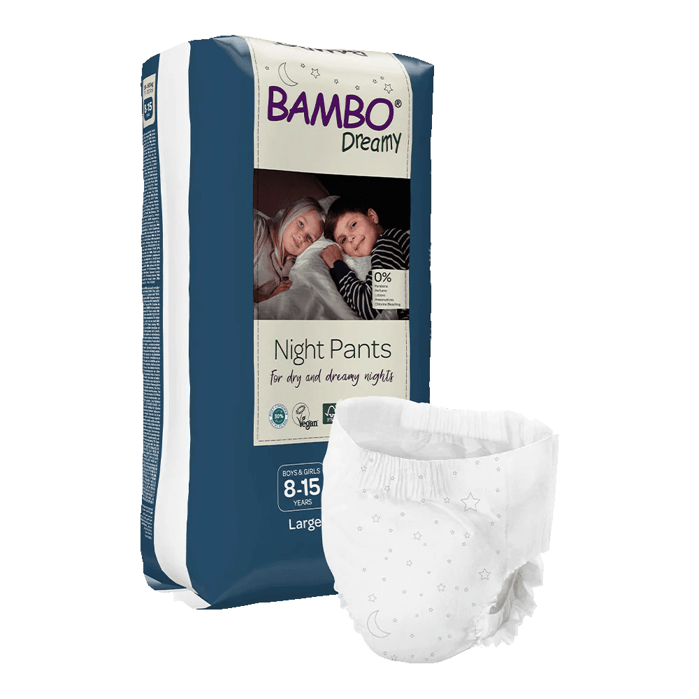 Fraldas Noturnas Bambo Dreamy L (8-15 anos) 10 unidades