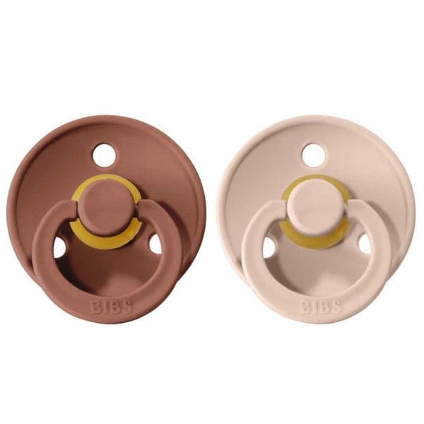 Bibs Pack 2 Chupetas 6-18m Woodchuck/Blush