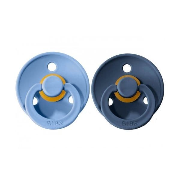 Bibs Pack 2 Chupetas Sky Blue/steel Blue 6-18m