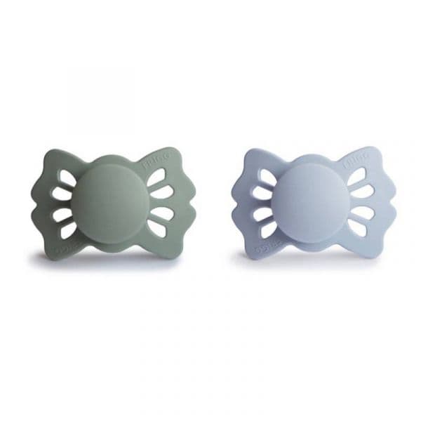Frigg Lucky 2 Chupetas Silicone Lucky Sage e Silver Gray 6-18M