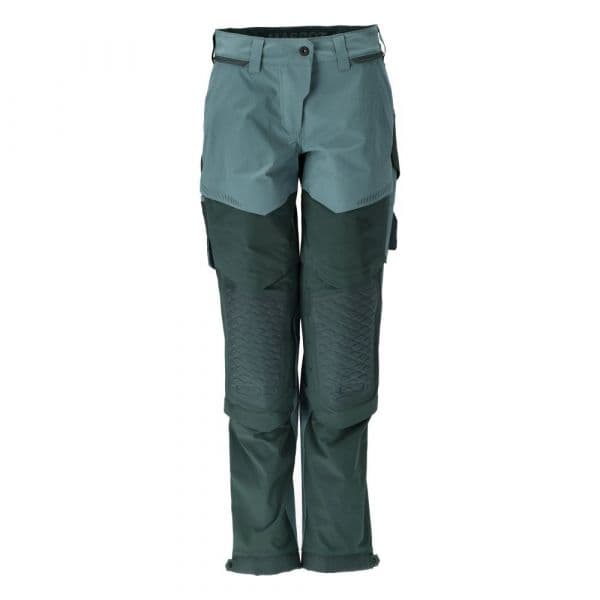 Mascot Customized 22278 Big Trousers With Knee Pad Pockets Verde 54 / 32
