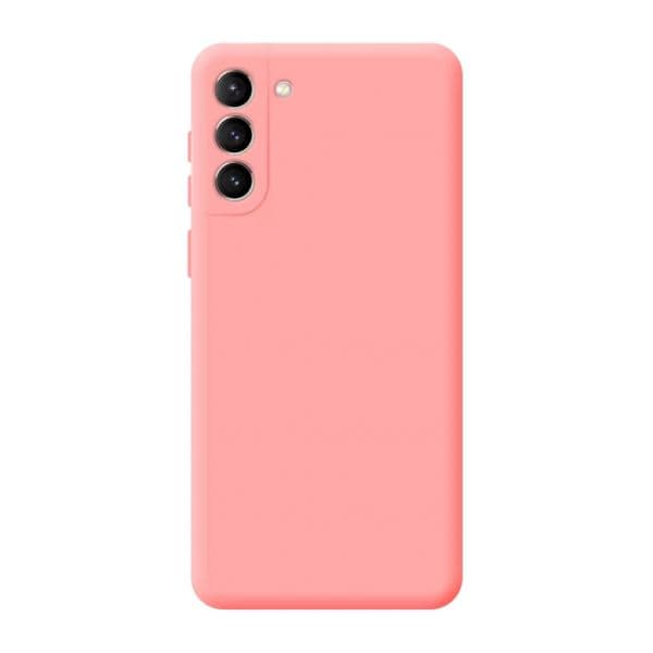 Capa Silicone Líquido Samsung S21 FE Rosa - 39366122