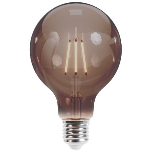 Lâmpada LED E27 G95 4W 230V 2000K 400lm Cog Smoked
