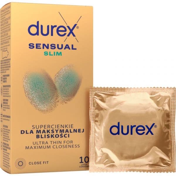 Durex Sensual Slim Preservativos 10 Unidades