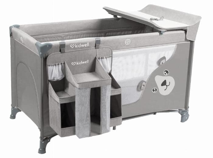 Cama de viagem com acessórios Kidwell Blissy Gray