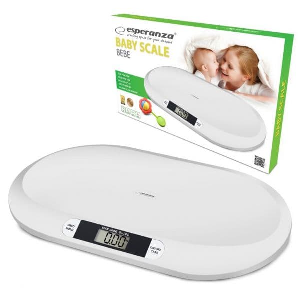 Balança Digital Branca 20kg p/ Bebés - EBS019