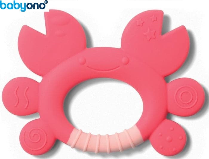 Baby Ono - mordedor de silicone caranguejo