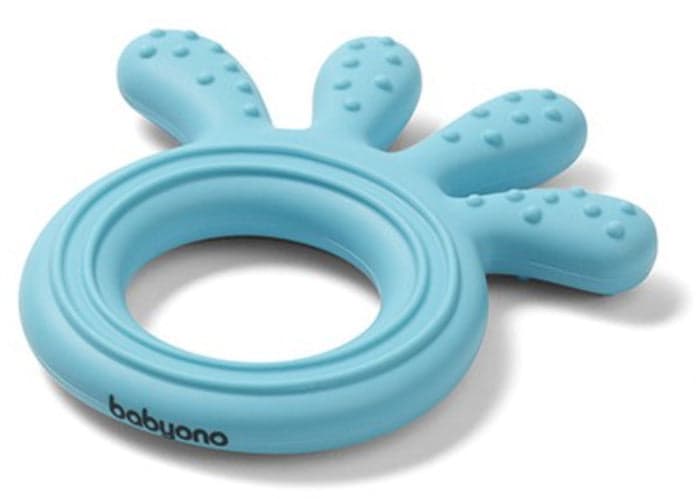 Mordedor de silicone Baby Ono Octopus Azul