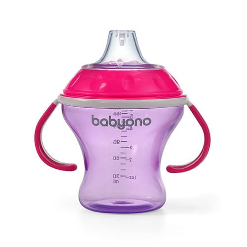 Baby Ono - Copo anti-derramamento com bico rígido 180ml Rosa