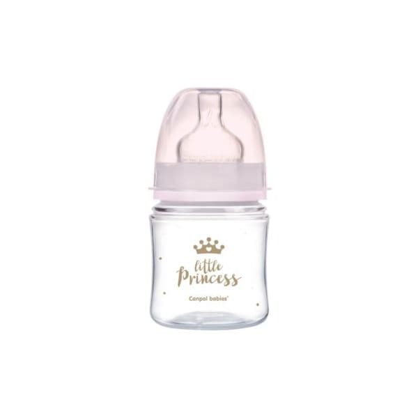 Canpol Babies Biberão Royal Baby 0m+ Pink 120 ml