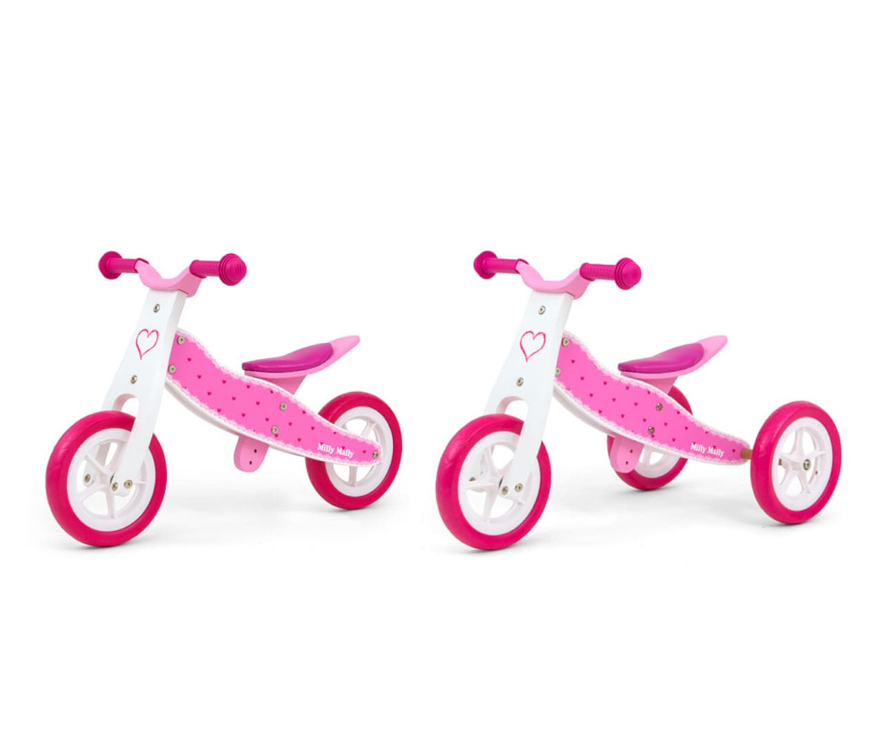 Ride On 2In1 Look Hearts Milly Mally