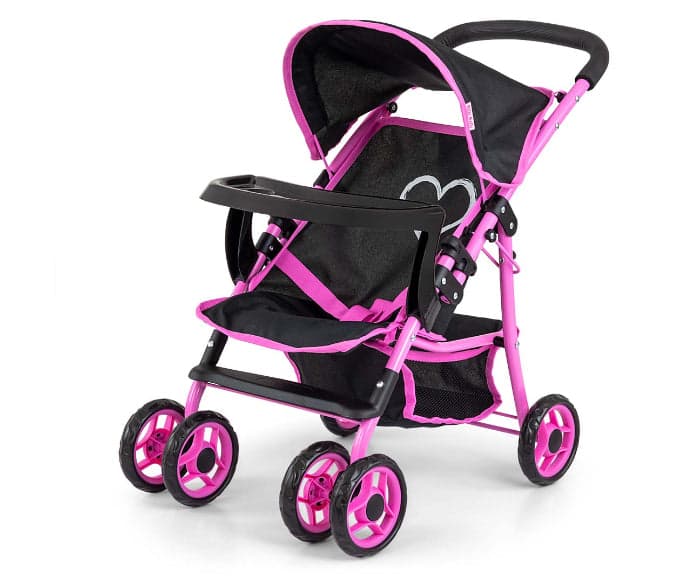 Carrinho de Bonecas Milly Mally Kate Prestige Black