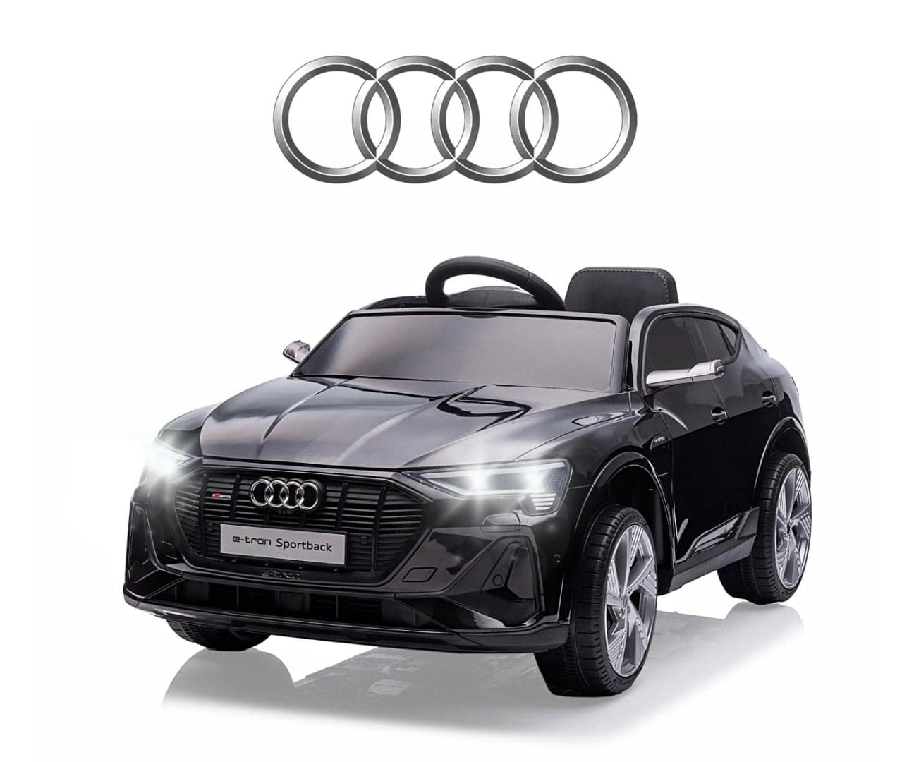 Veículo A Bateria Audi E-Tron Sportback Preto Milly Mally