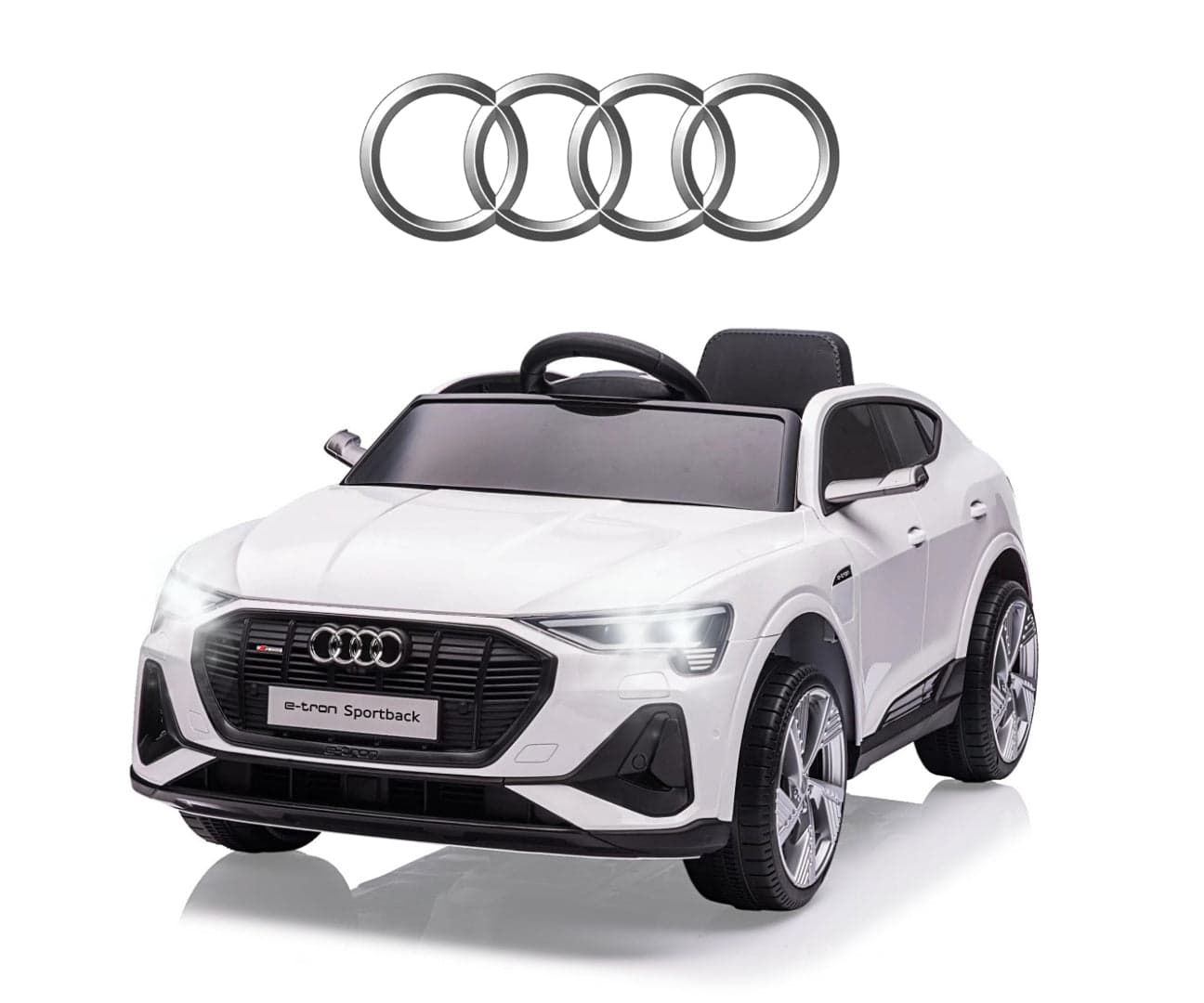 Veículo A Bateria Audi E-Tron Sportback 4X4 Branco Milly Mally