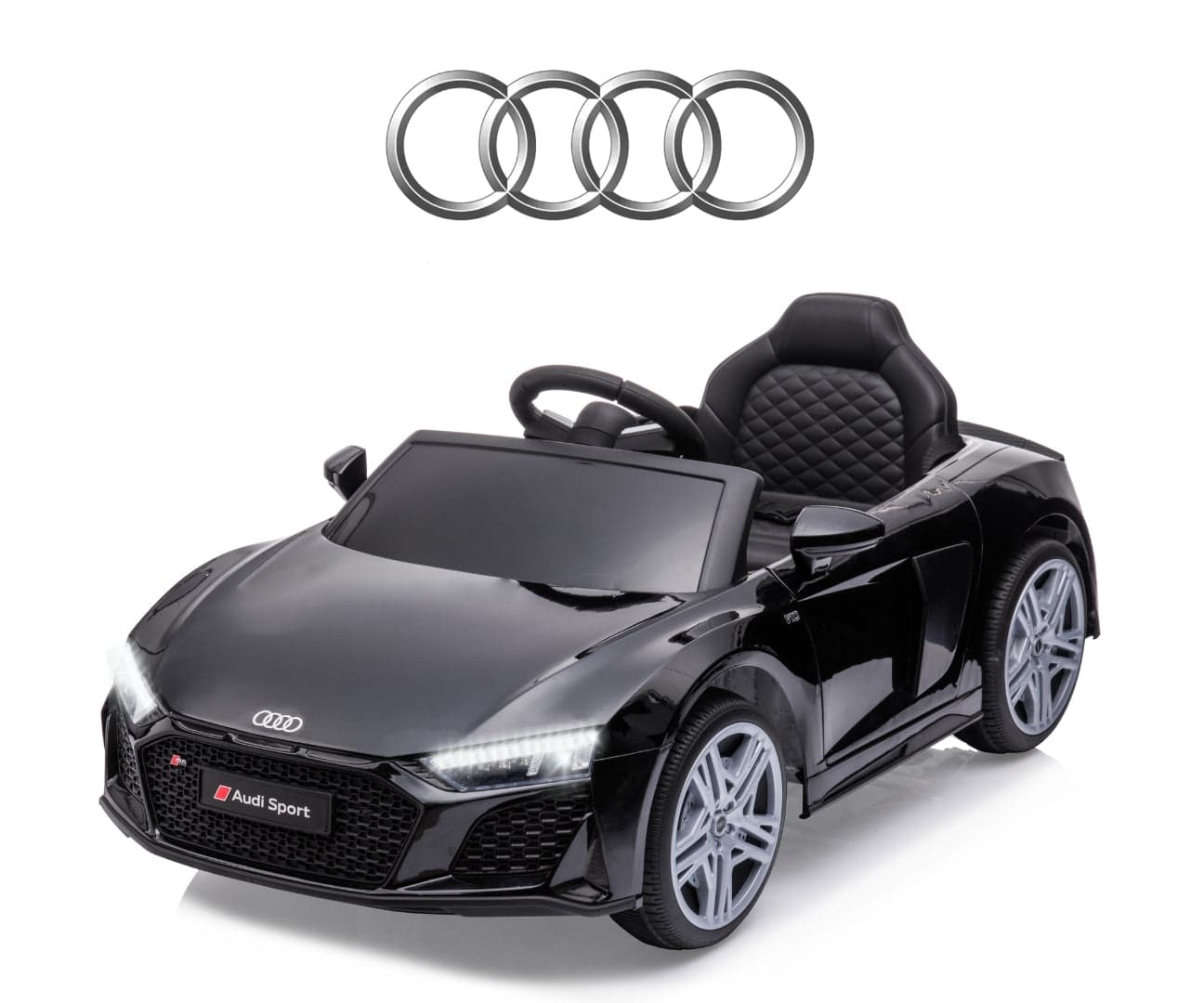 Veículo A Bateria Audi R8 Spyder Preto Milly Mally