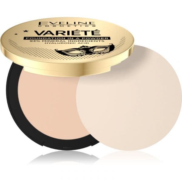 Eveline Variété Pó Mineral Compacto com Aplicador Tom 01 Light 8g
