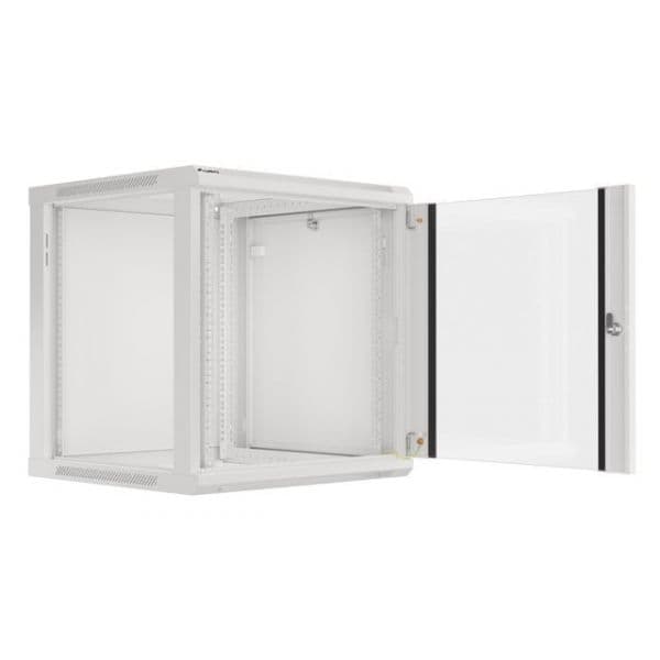 Armário Rack Lanberg WF01-6612-10S 12U 60kg Montagem Parede Cinza RAL7035 Armário Rack Lanberg WF01-6612-10S 12U 60kg Montagem Parede Cinza RAL7035