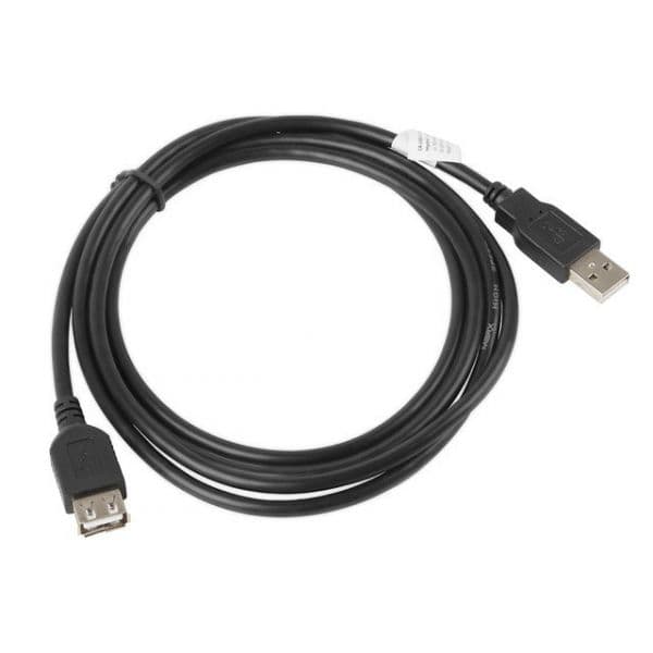 Lanberg Cabo USB-A 2.0 M/F 1.8m Black 374595