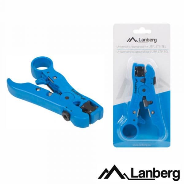 Lanberg Descarnador de Cabos Universal UTP/STP Azul - NT-0102