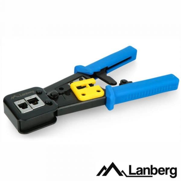 Lanberg Alicate de Cravar 6p6c/6p4c/8p8c/RJ12/RJ45 Passante - NT-0204