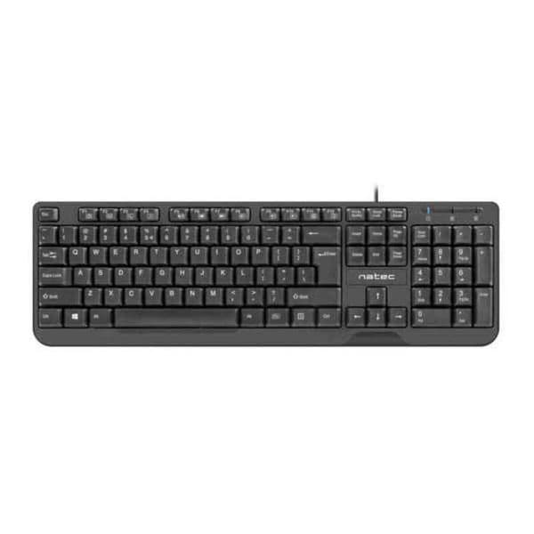 Teclado Natec Trout Slim USB Preto Espanhol