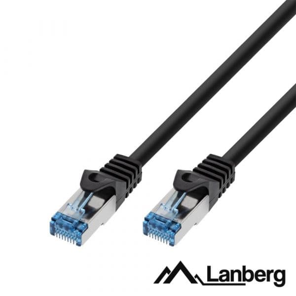 Lanberg PCF6A-10CC-1500-BK Cabo de Rede Preto 15 M Cat6a S/Ftp (S-Stp)