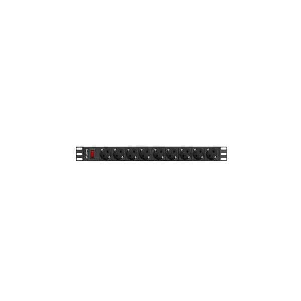 Lanberg Régua 9 Tomadas PDU-09F-0300-BK c/ Interruptor Preto