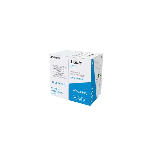 Lanberg LCU6-10CC-0305-G Cabo de Rede Cat6 UTP 305m Verde