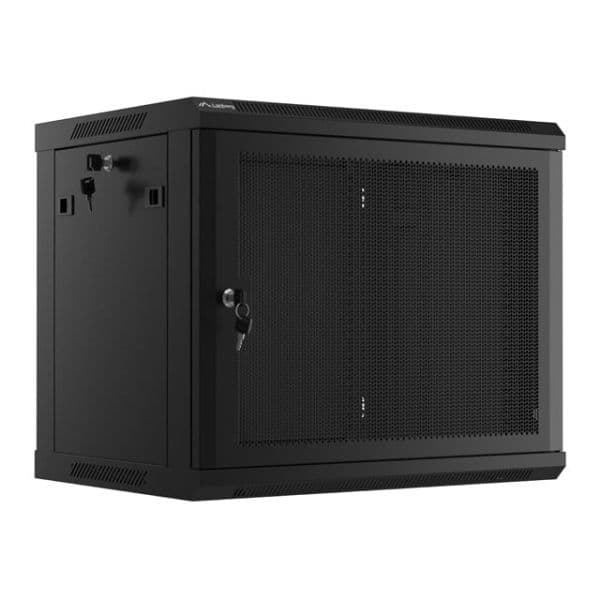 Bastidor Lanberg WF01-6409-23B 9U 60 kg Preto Rack de Parede