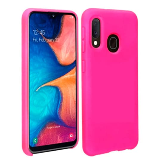 Capa Silicone Samsung Galaxy A20e Rosa