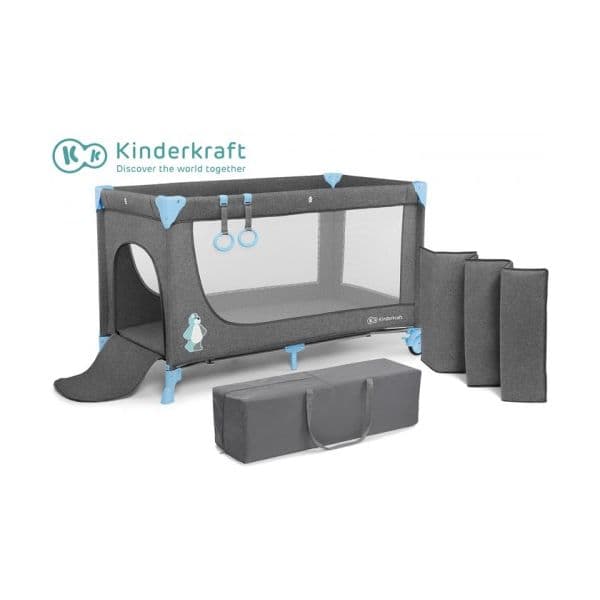 KinderKraft Cama de Viagem Joy Azul