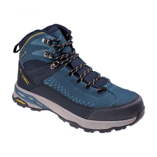 Elbrus Engen Mid Wp Hiking Boots Azul 42 Homem