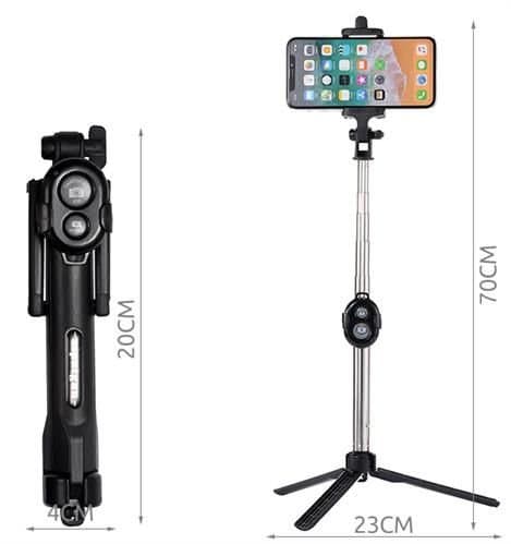 SELFIE STICK TRIPÉ 8689 C/ COMANDO BLUETOOTH
