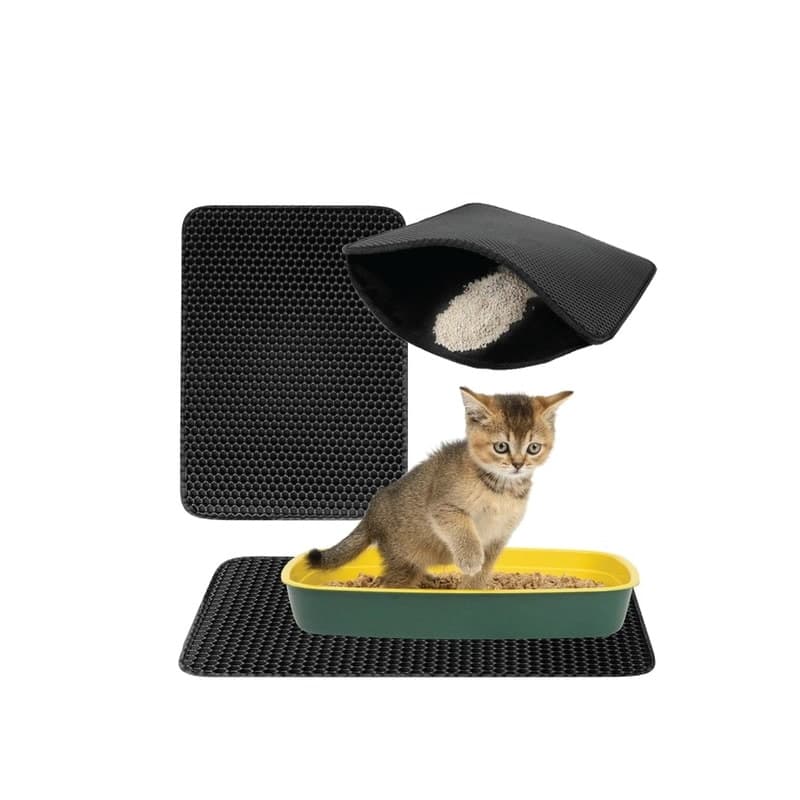 Tapete Retentor de Areia para Caixas de Gatos