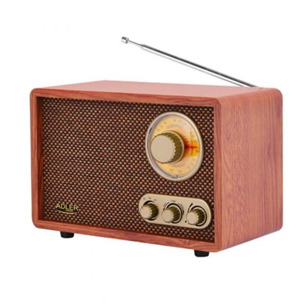 Adler Rádio Portátil AM/FM/BT Retro
