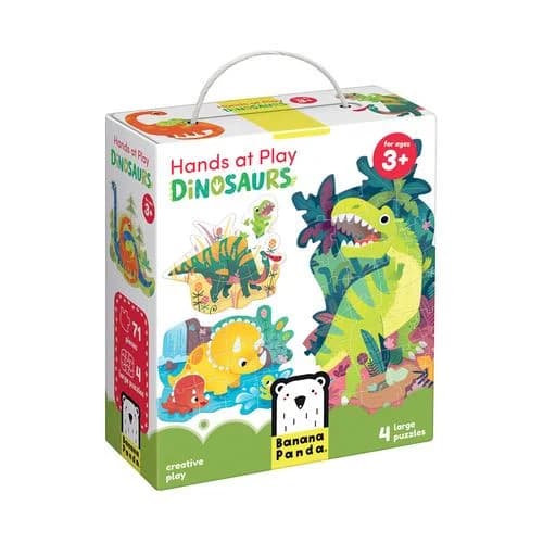 Puzzle Evolutivos Hands at Play: Dinossauros - Banana Panda