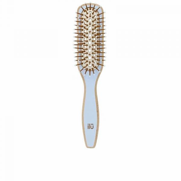 Ilu Escova Desembaraçante Bamboom Azul