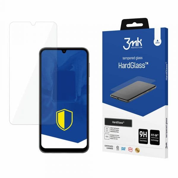 3MK Película Vidro Temperado para Samsung Galaxy A24 4G/A25 5G Black
