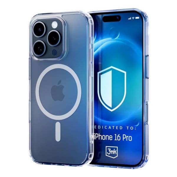 3MK Capa Silicone para iPhone 16 Pro Clear