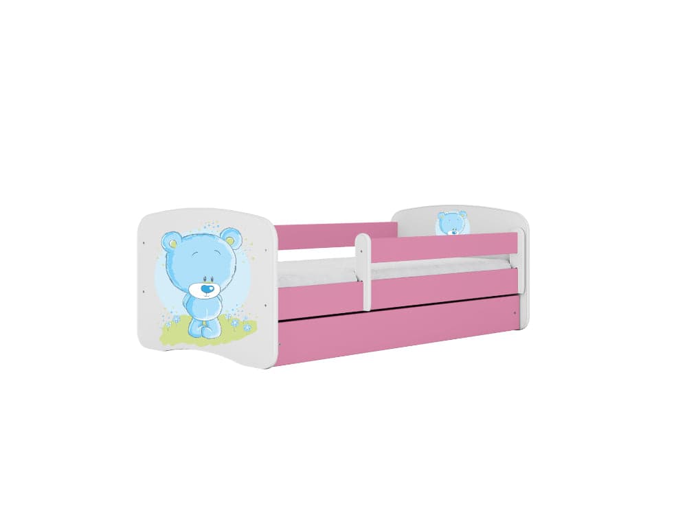 Cama 180 x 80 cm Kocot Kids BabyDreams Blue Teddybear Pink