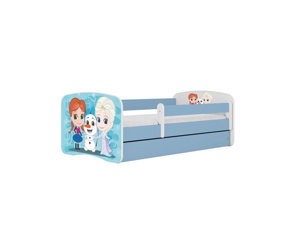 Cama 160 x 80 cm Kocot Kids com gaveta BabyDreams Frozen Land Blue