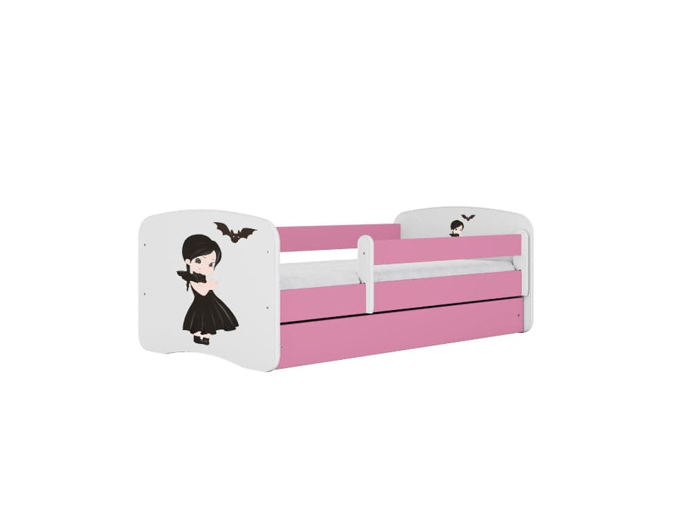 Cama 140 x70 cm Kocot Kids com colchão BabyDreams Wednesday Pink