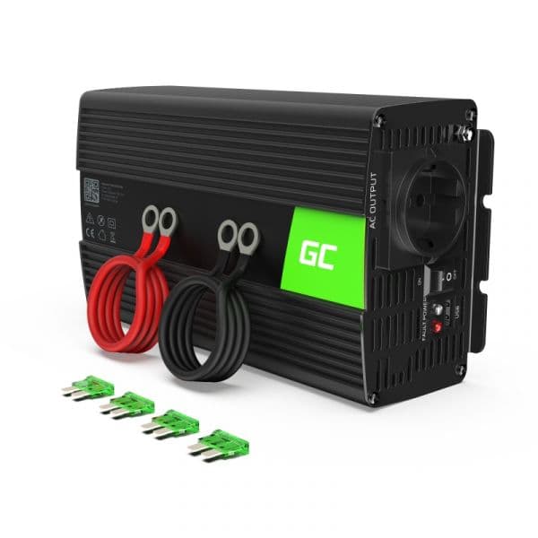 Green Cell Inversor de Corrente INV23 1000W 24V para 230V Onda Modificada