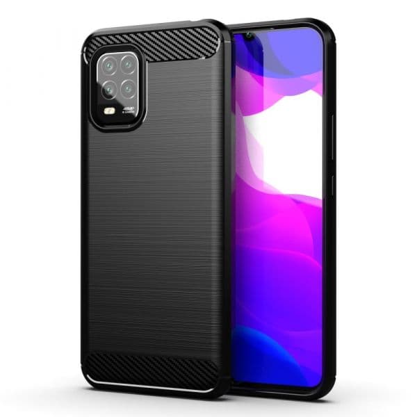Capa Forcell Carbon Preta para Xiaomi Mi 10 Lite